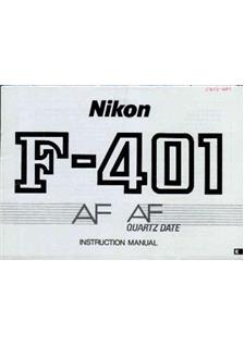 Nikon F 401 manual. Camera Instructions.